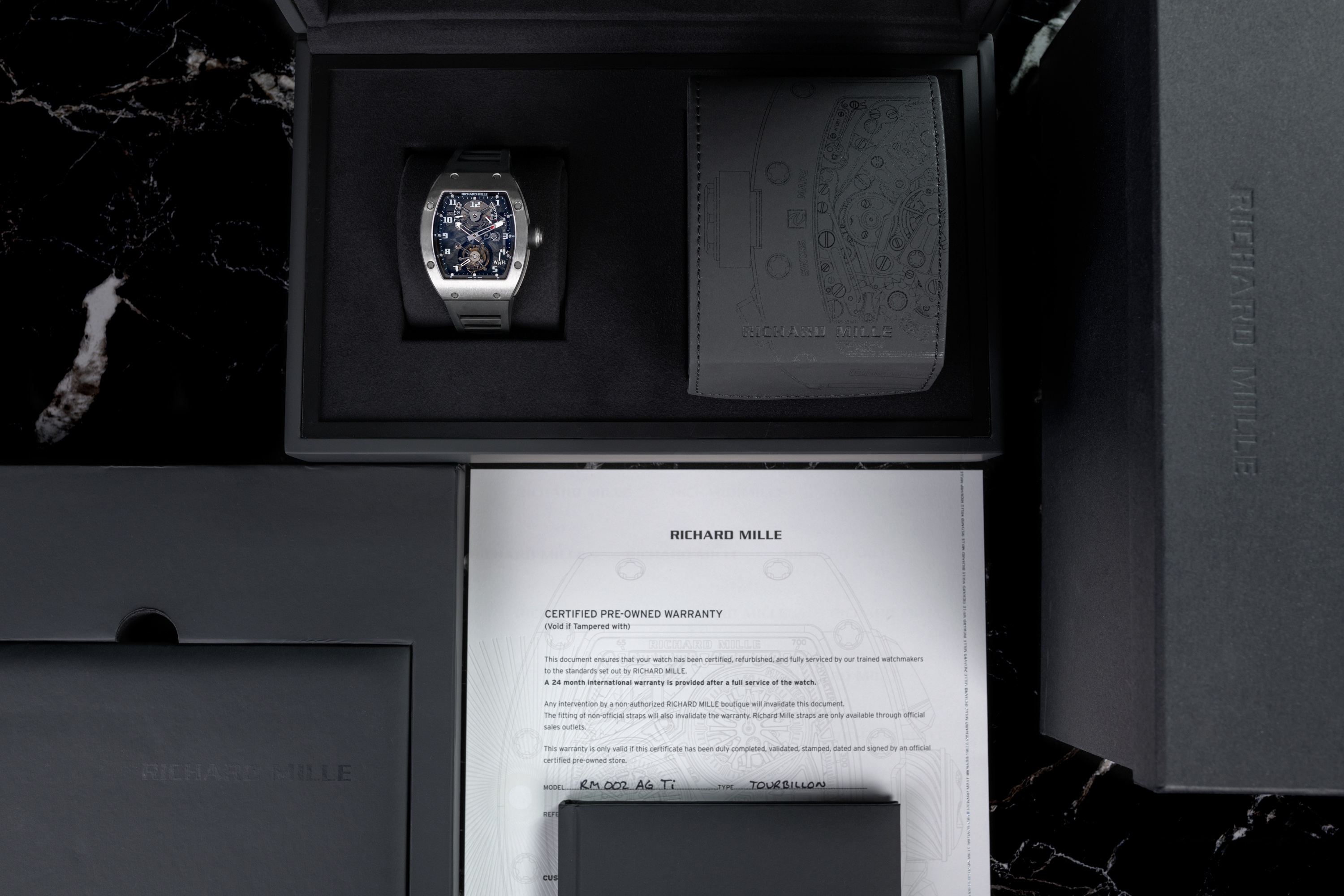 Richard mille discount box for sale